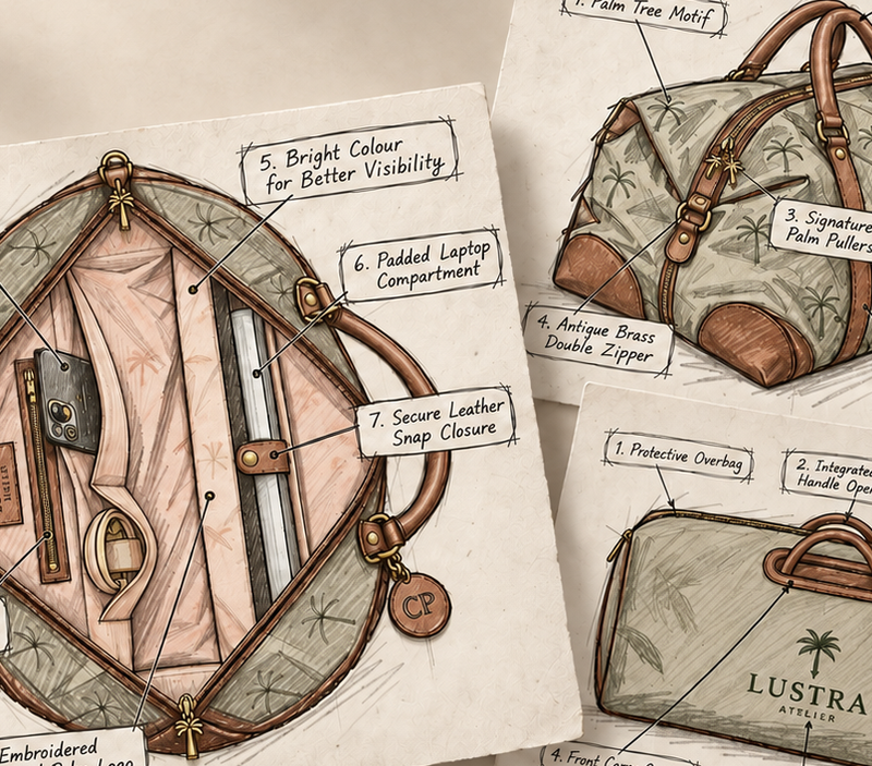 The details: what a LUSTRA weekender is made of, and why