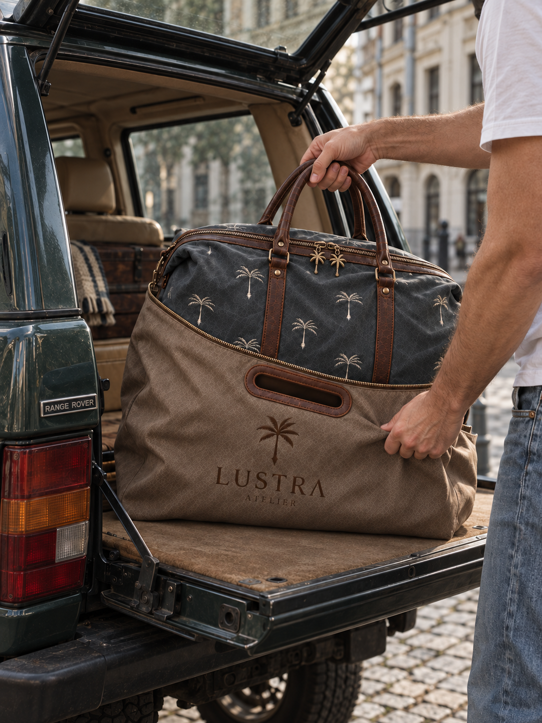 The inner bag beside its outer shell